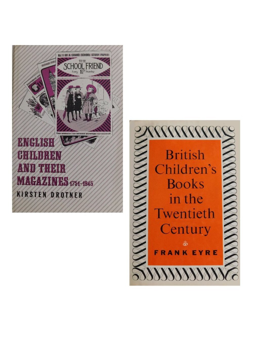 2 Book Bundle English British Children's Books + Magazines, Vintage Collectible